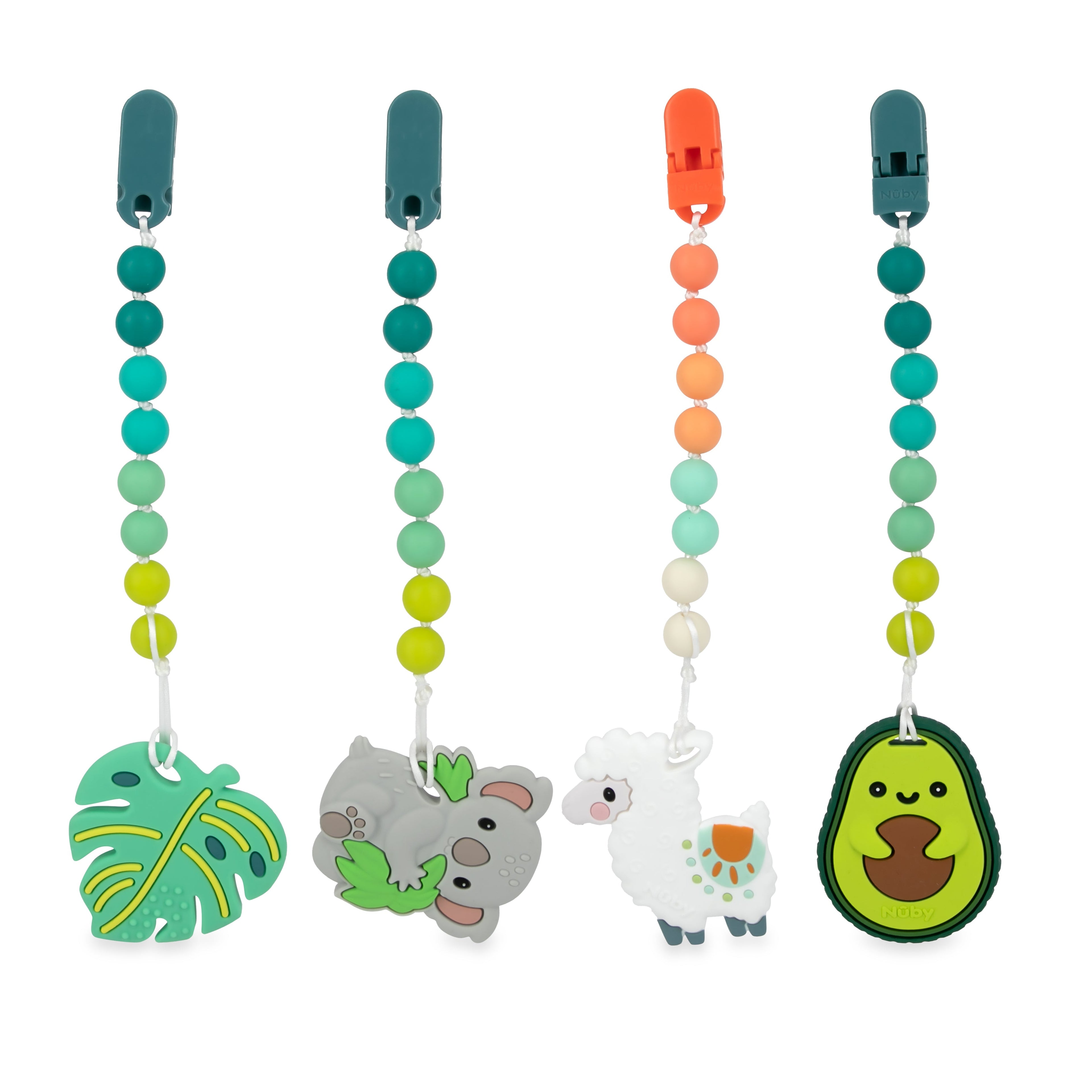 Silicone Teether with Pacifier Clip | Koala