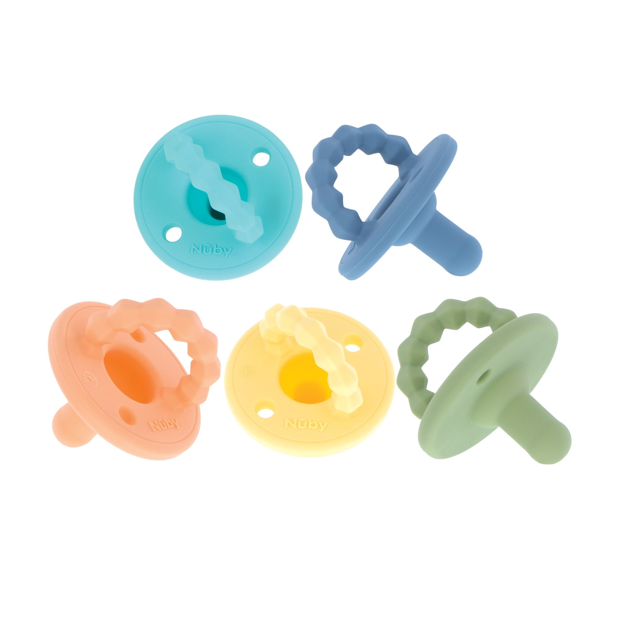 Silicone Softees Pacifier & Teether (5 Pack)