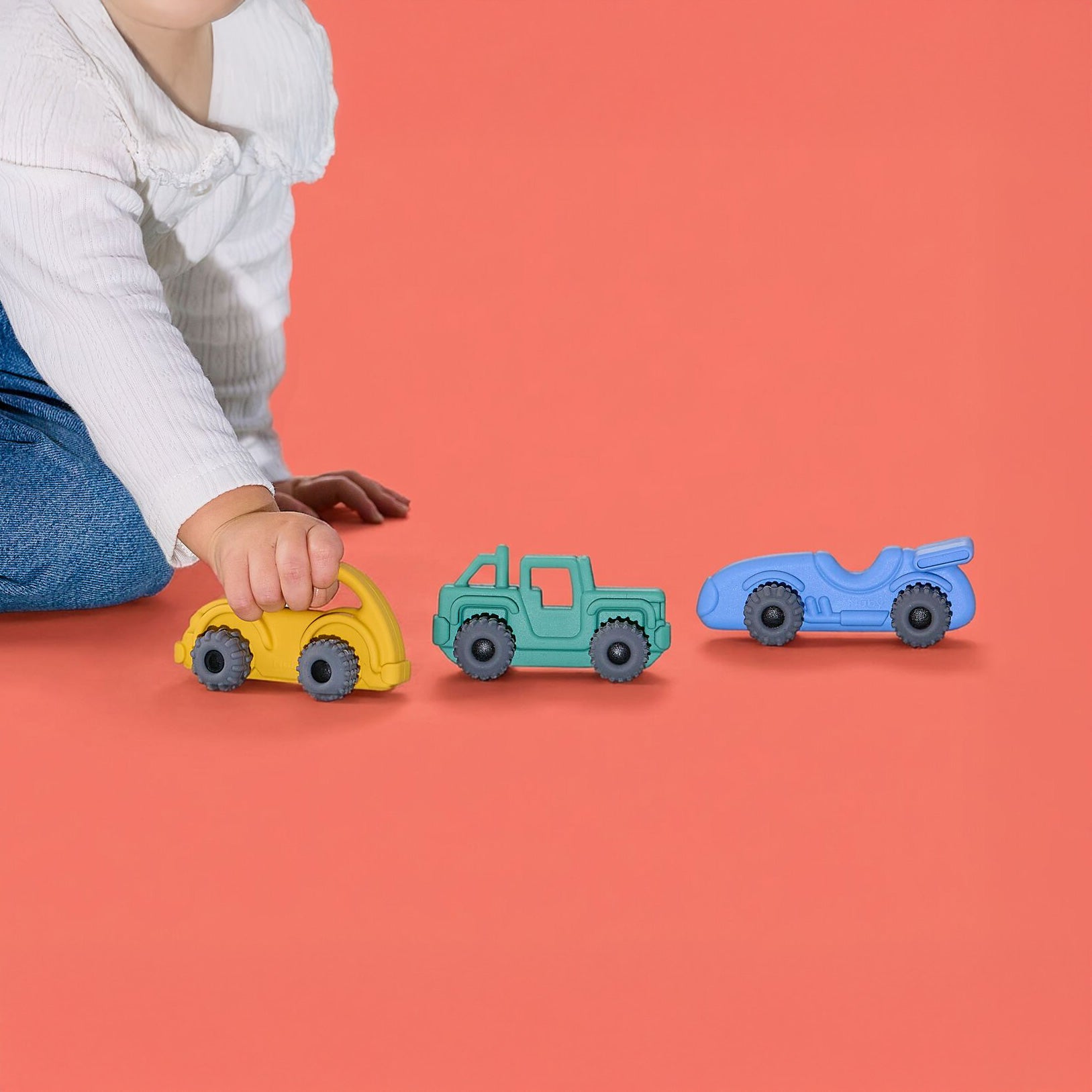 Silicone Vehicle Teether Toy | Race Car