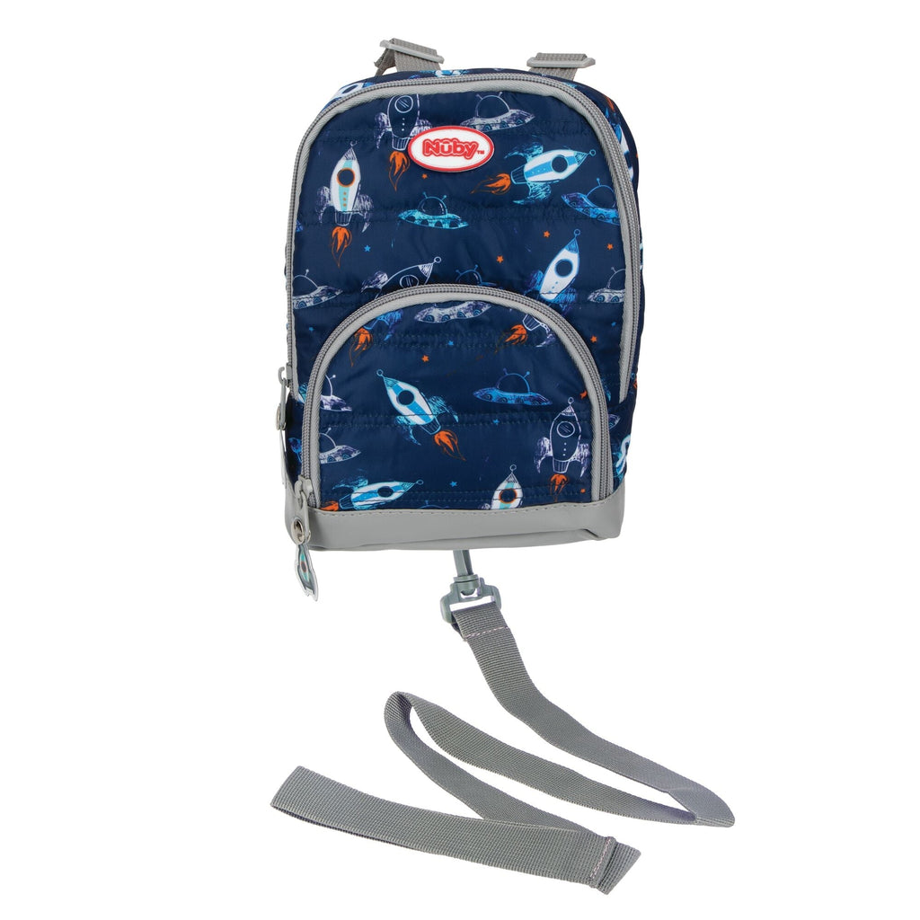 Quilted Space Backpack with Safety Harness