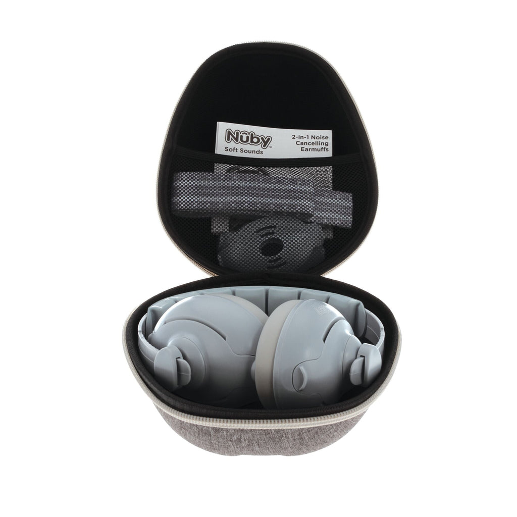 Soft Sounds 2-in-1 Noise Cancelling Earmuffs | Grey