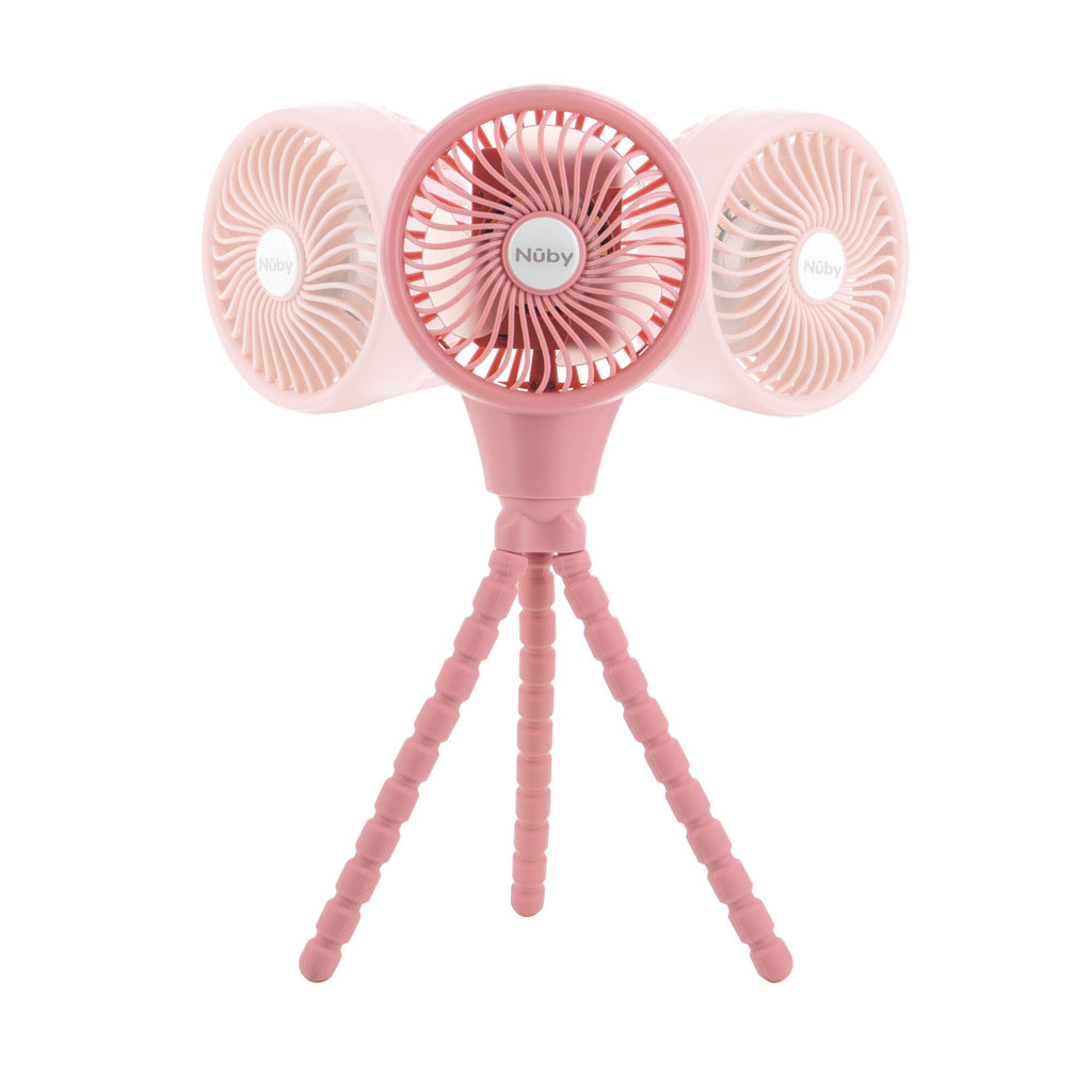 Oscillating Stroller Fan | Pink
