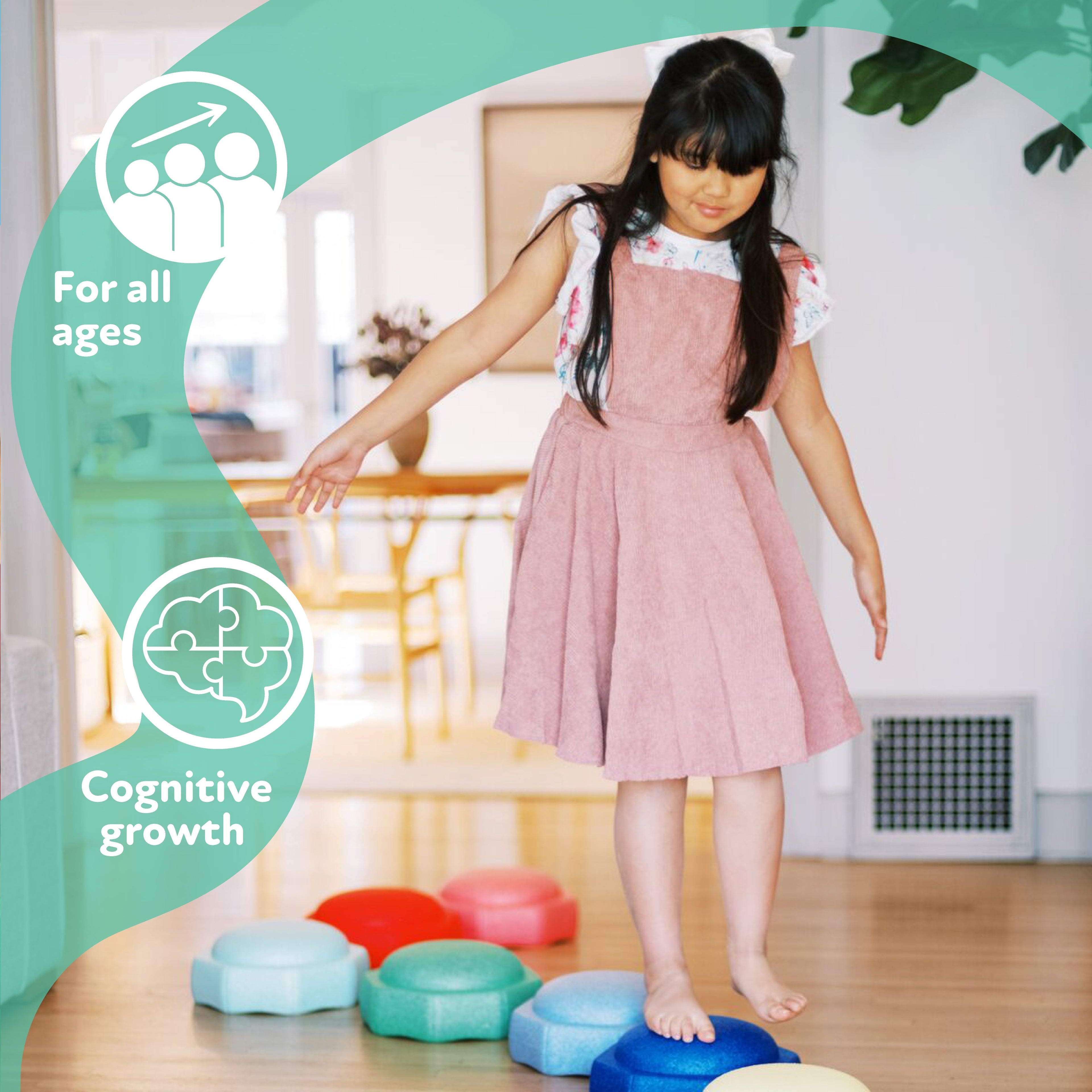 StepPebbles and FREE Balance Board | Pastel