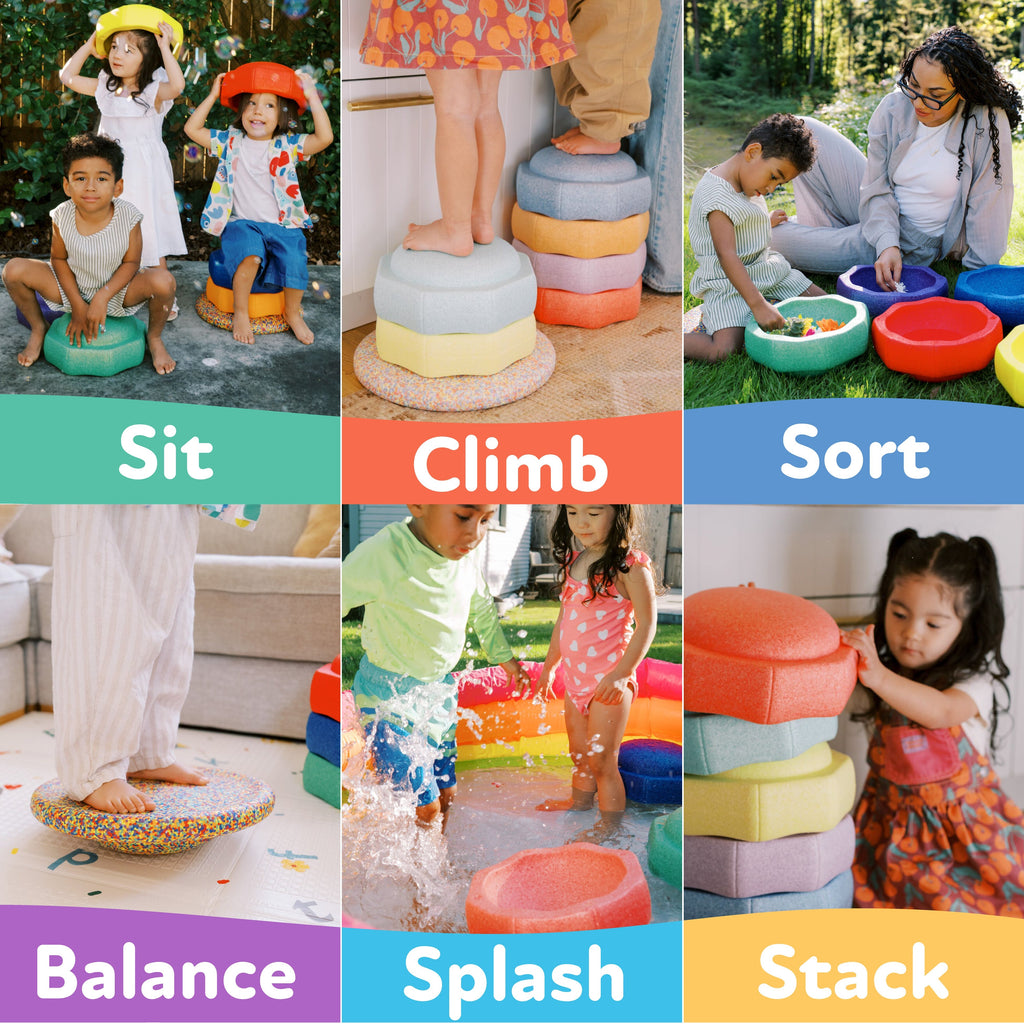 StepPebbles and FREE Balance Board | Pastel
